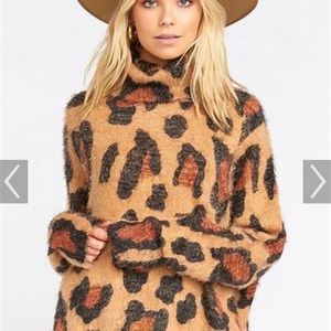 Show Me Your Mumu cheetah fever Fatima turtle neck size L